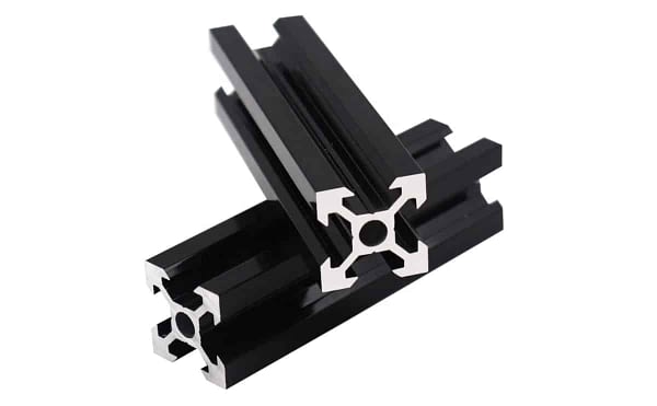 Octrooi Schuur fiets Aluminium Profiles 2020 V Slot Extrusion black anodized for 3d printer
