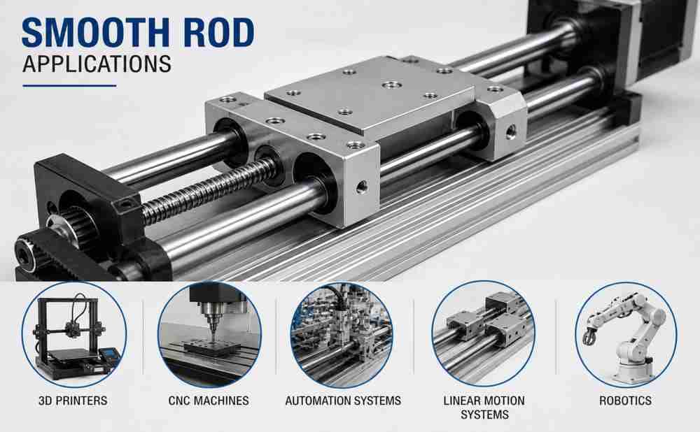 Smooth Rod for 3D Printer 3 smooth rod for 3D printer
