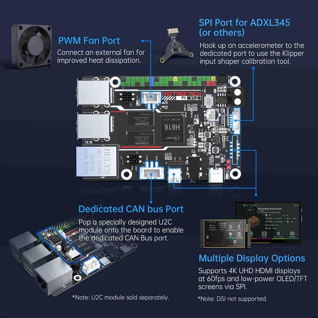 Bigtreetech Pi V1.2 Control Board For 3D Printer Parts 4 Bigtreetech Pi V1.2 Control Board For 3D Printer Parts - Image 4