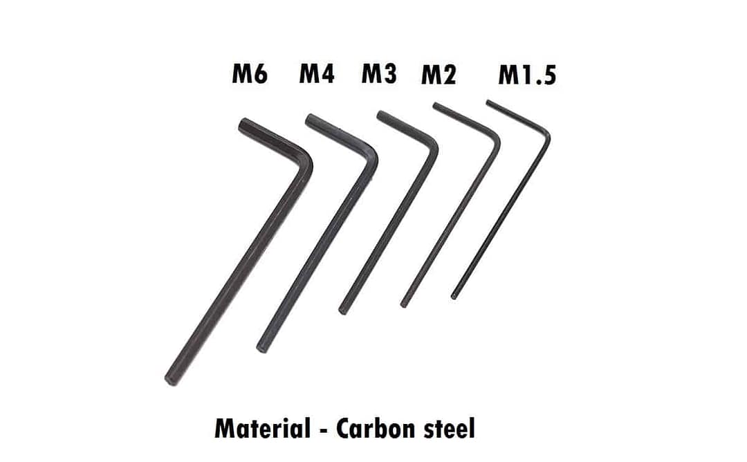 Allen keys - M1.5, M2, M3, M4 & M6 well coated 3d printer allen key set ...
