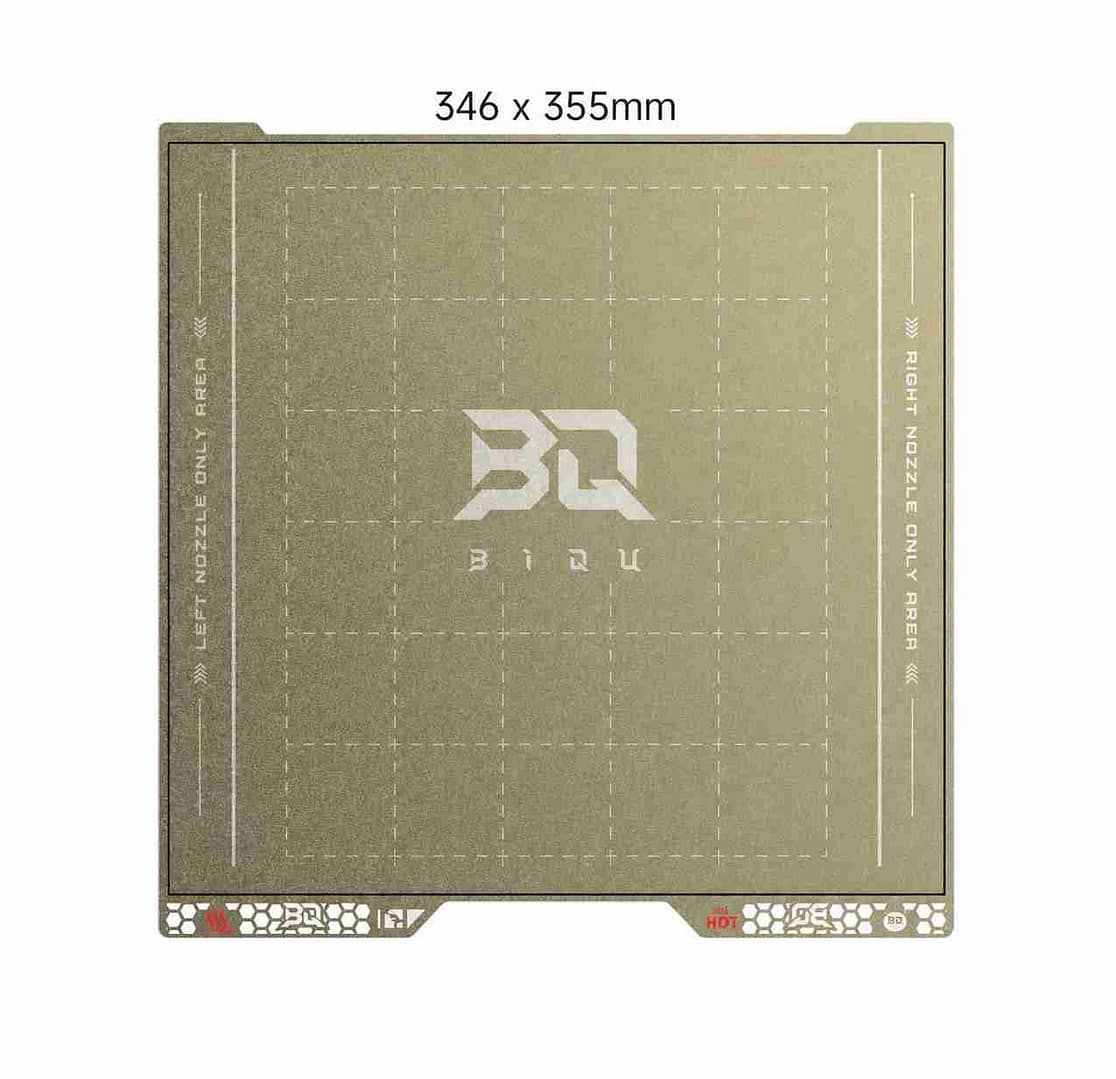 Pyrogrip Build Plate 346×355mm Spring Steel Sheet Double Sided Textured PEI Grid for 3D Printers 3 Pyrogrip Build Plate 346×355mm Spring Steel Sheet Double Sided Textured PEI Grid for 3D Printers - Image 3