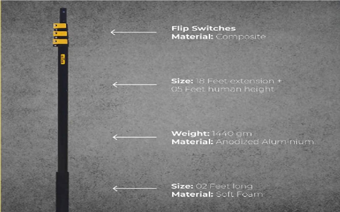 AG250 Telescopic pole 2