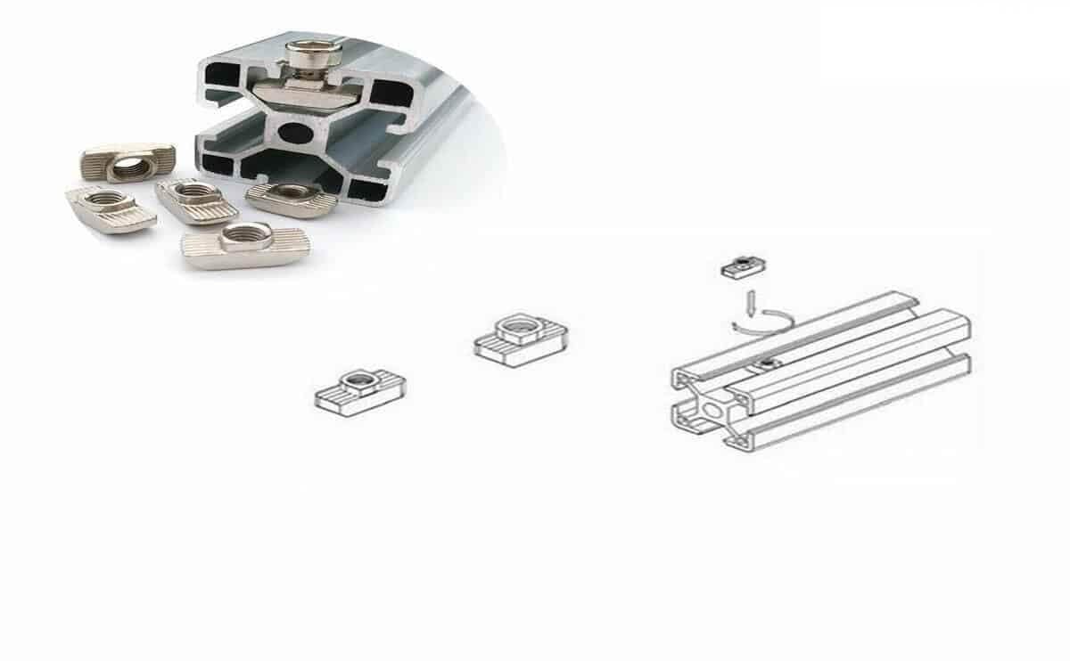 Hammernut M3/M4/M5/M6 2020 3030 4040 Series for 3D printer aluminium profile - Image 5