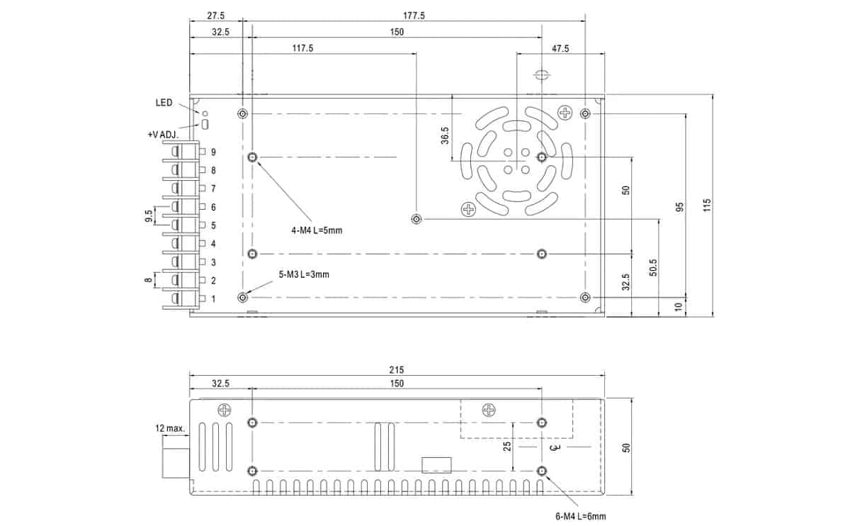 Power supply 5v/12v/24v/48v smps new and well suited for 3d printer - Image 2