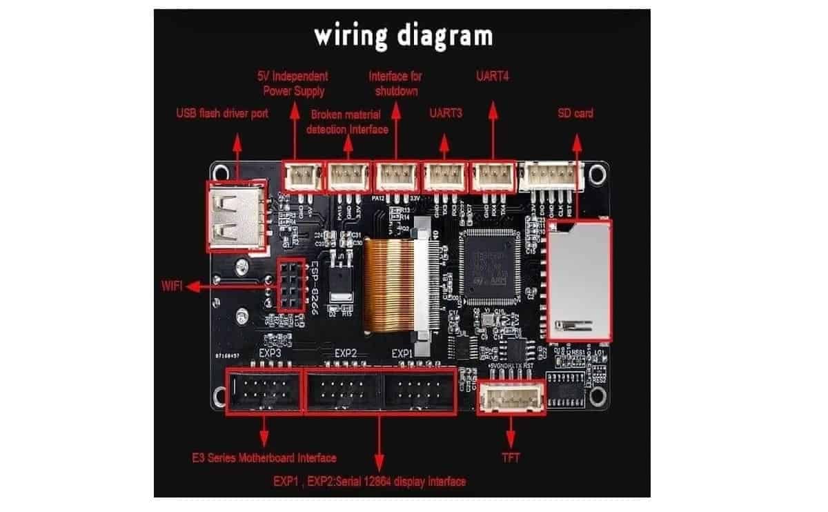 TFT35 Display Bigtreetech TFT 35 V3.0.1 Two Working Modes for 3D Printer Machine - Image 4