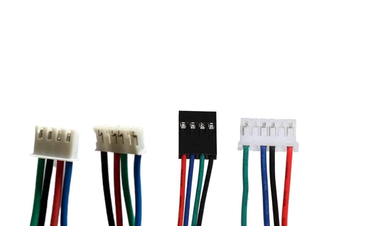 Stepper motor wire nema17 0.3/0.5/1m wire connectors for drives and motors - dupont / jst - Image 2