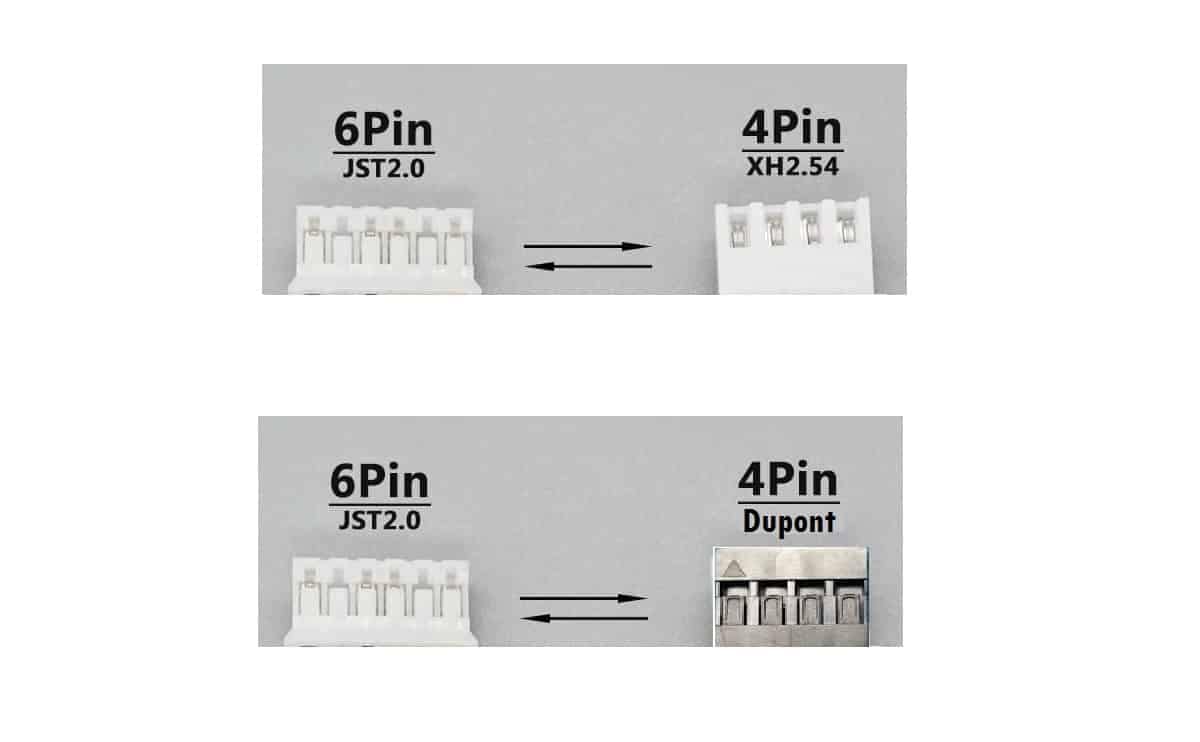 Stepper motor wire nema17 0.3/0.5/1m wire connectors for drives and motors - dupont / jst - Image 3