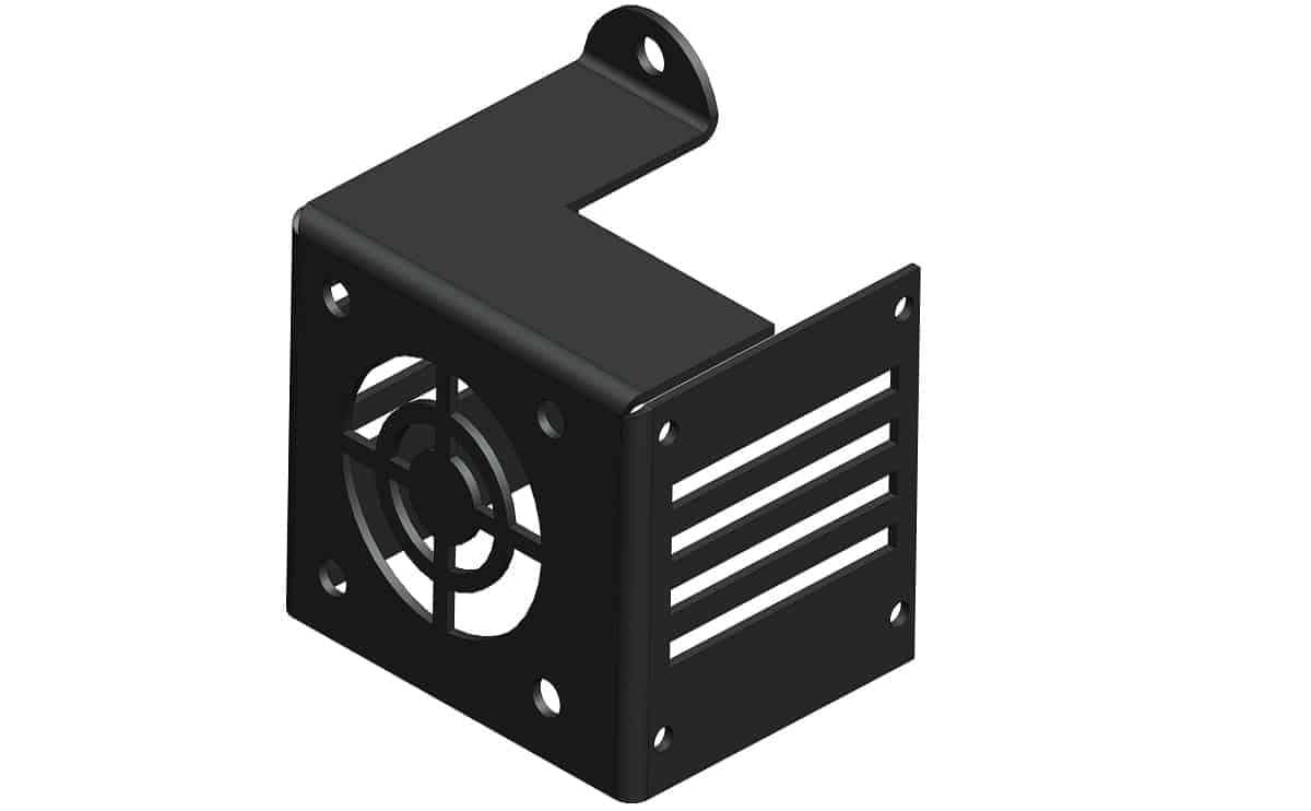 Cooling fan metal case