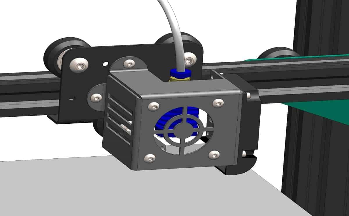 Hotend frame mount for 2020 aluminium profile - Image 4