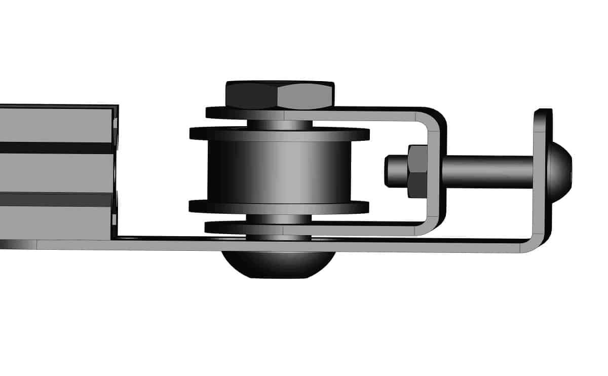 Belt tensioner metal adjustable mechanism improved for 2020 aluminium profile 3D printer - Image 4