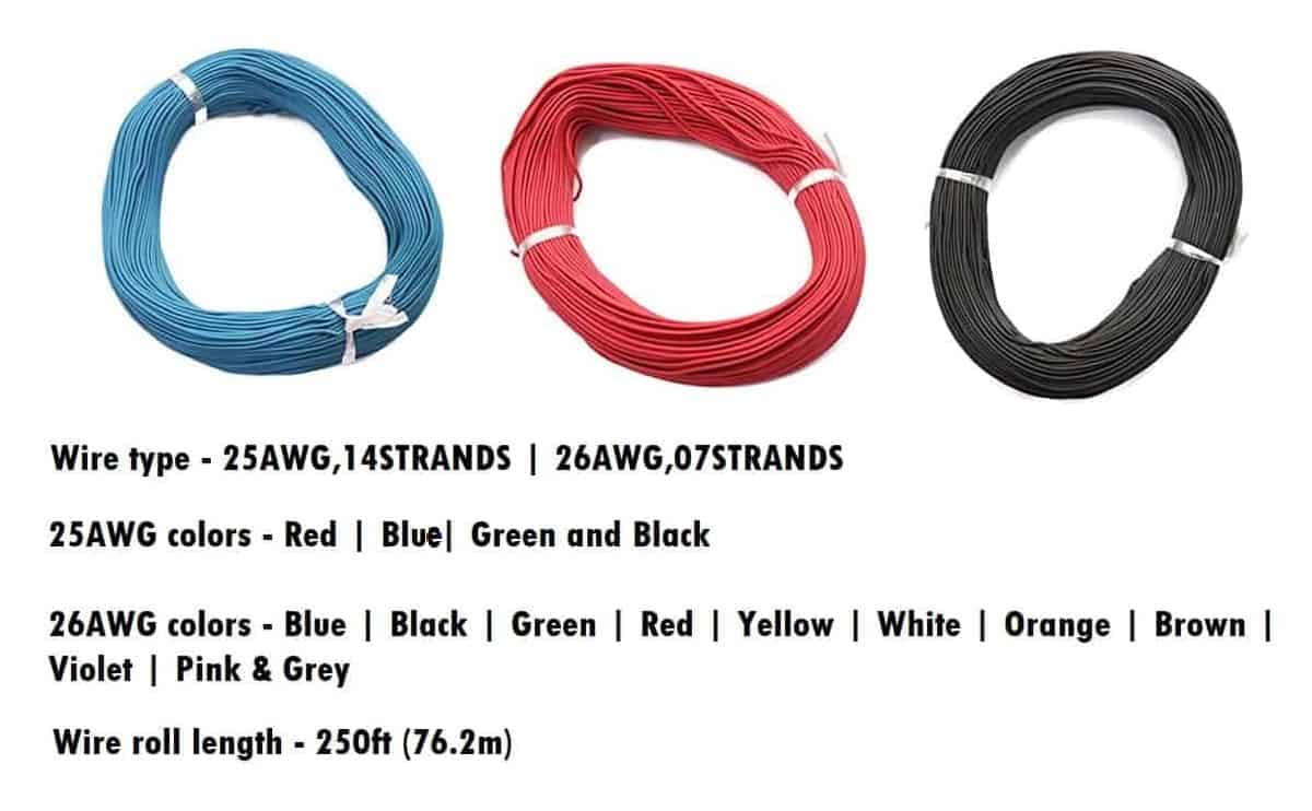 25 AWG Wire – Flexible PVC Insulated Wire in Blue, Black, Green, Red, Grey - Image 3