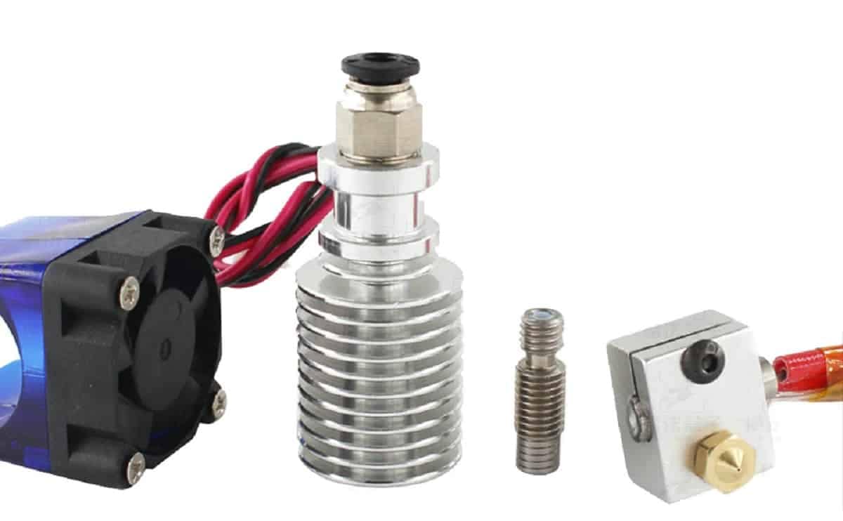 3d printer hotend extruder E3D V6 J-head hotend kit 12v/24v bowden 1.75mm improved metal version for 3d printer - Image 4