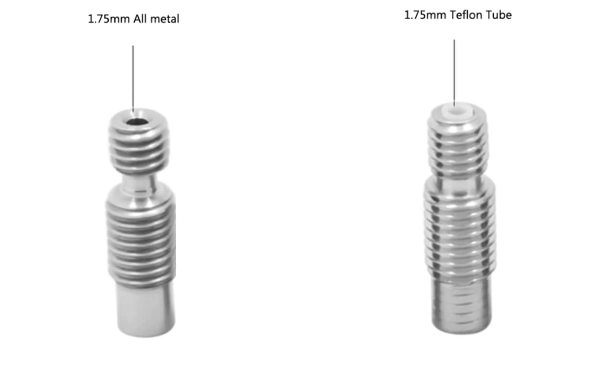3d printer hotend extruder E3D V6 J-head hotend kit 12v/24v bowden 1.75mm improved metal version for 3d printer - Image 3