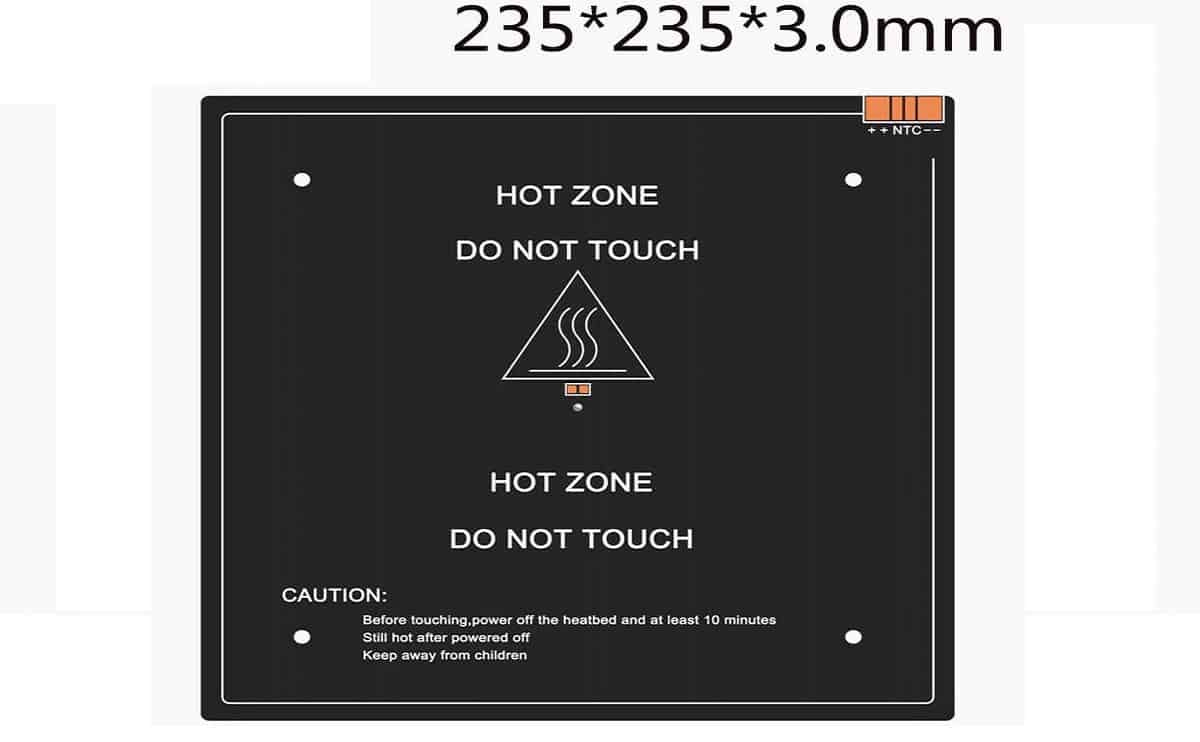 Heat bed 235