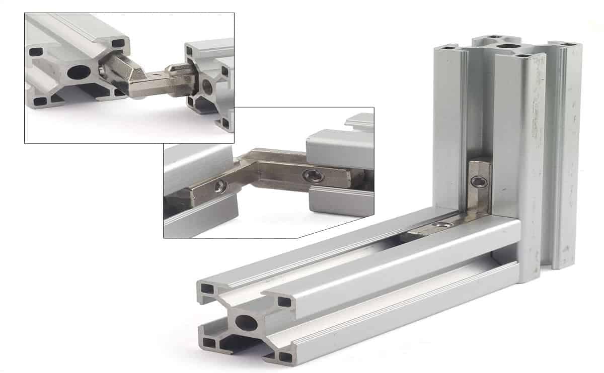 Aluminium connector Interior 2020 Connector L-Shape 90 Degree for aluminum extrusion profiles - Image 3