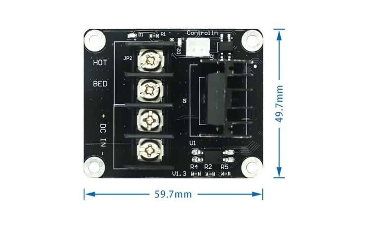 Mosfet 25A heating controller high current 25A parts for 3D pinter machine - Image 2