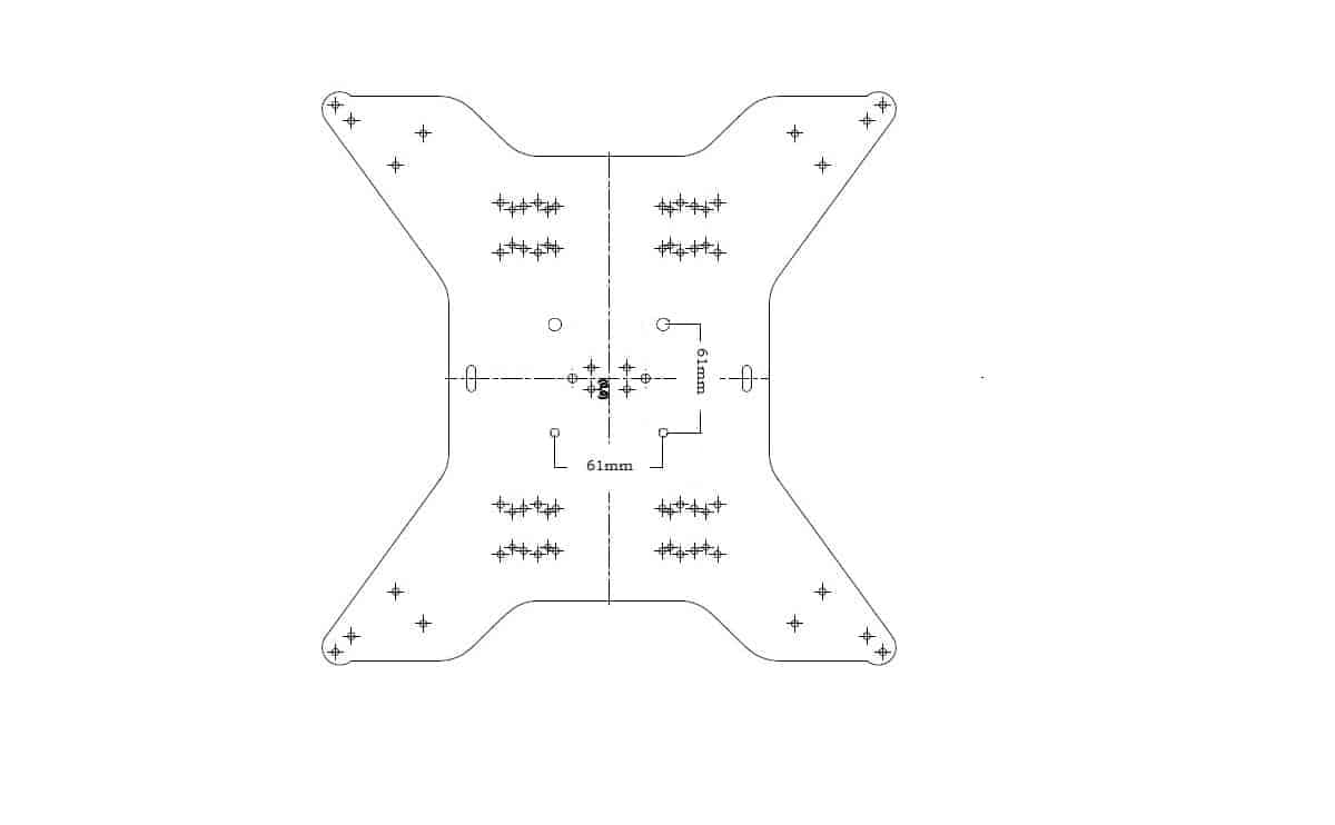 Acrylic plate 310x310mm new universal bed carriage plate material aluminium/ acrylic for 2040 Profile 3D printer - Image 4
