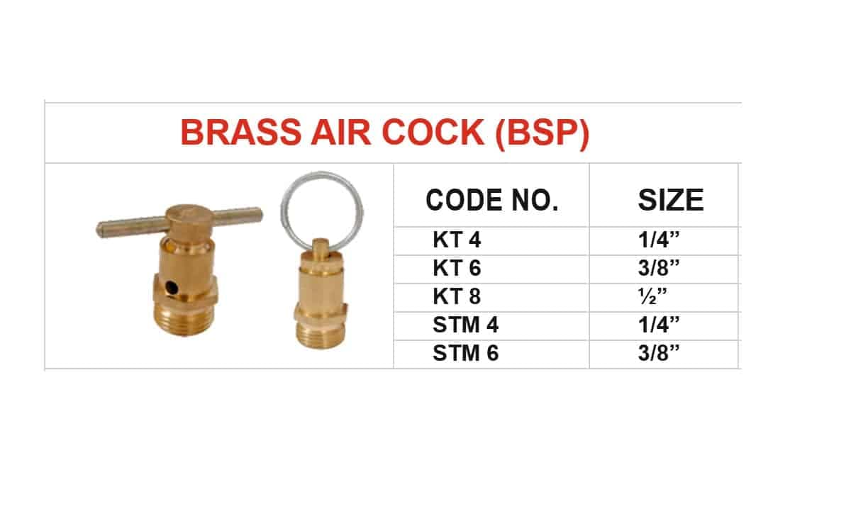 Brass air cock BSP Fitting for residential, commercial plumbing, water well, HVAC and many other applications - Image 2
