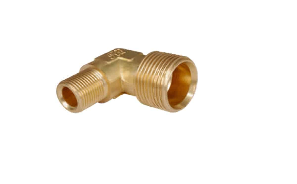 Reducing elbow brass