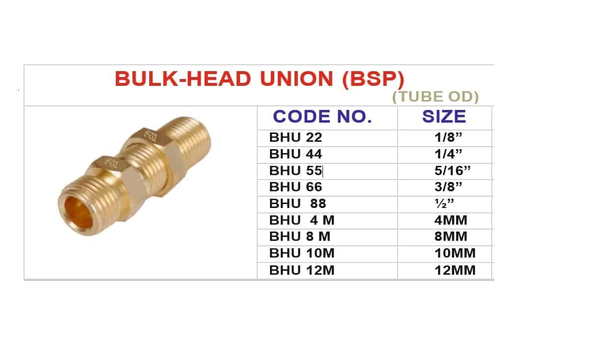 Brass Bulk Head Union Compression Pipe Fittings For Plumbing Oil Gas And Steam Applications - Image 2