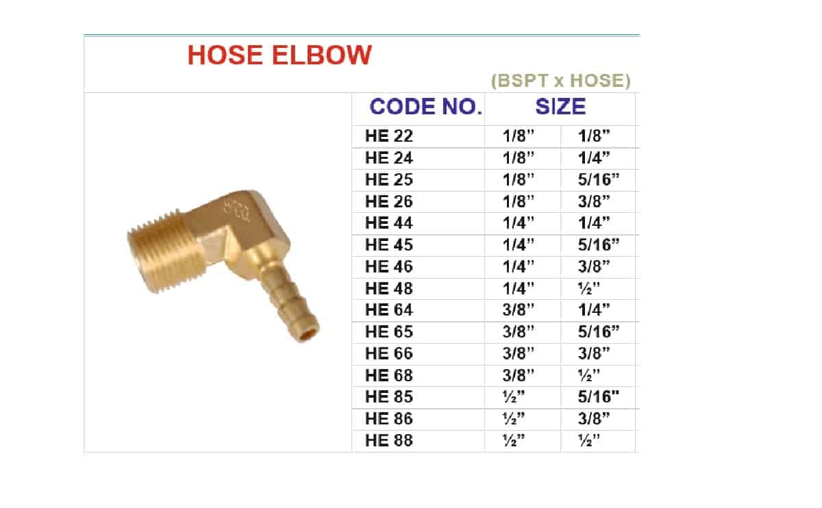 Brass hose elbow fittings for transfer water, oil, gas, and other non-corrosive liquid applications - Image 2