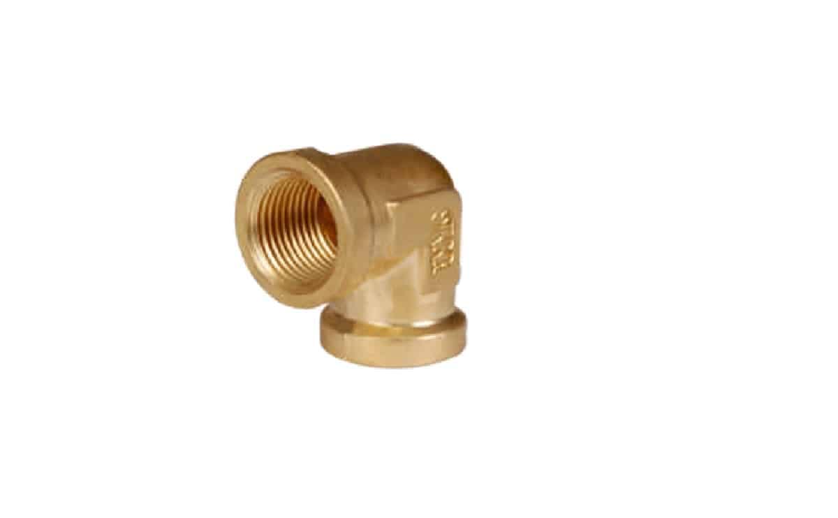 Brass union elbow female