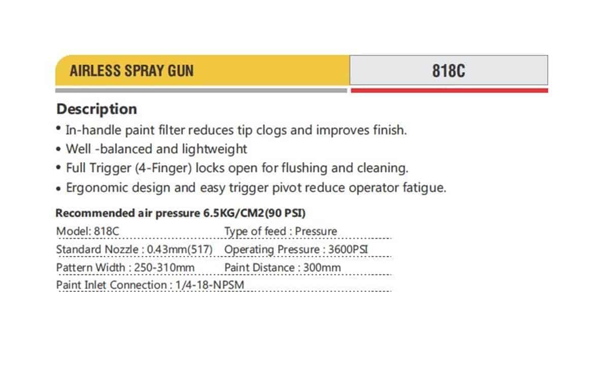Airless gun spray professional pneumatic tools - Image 2