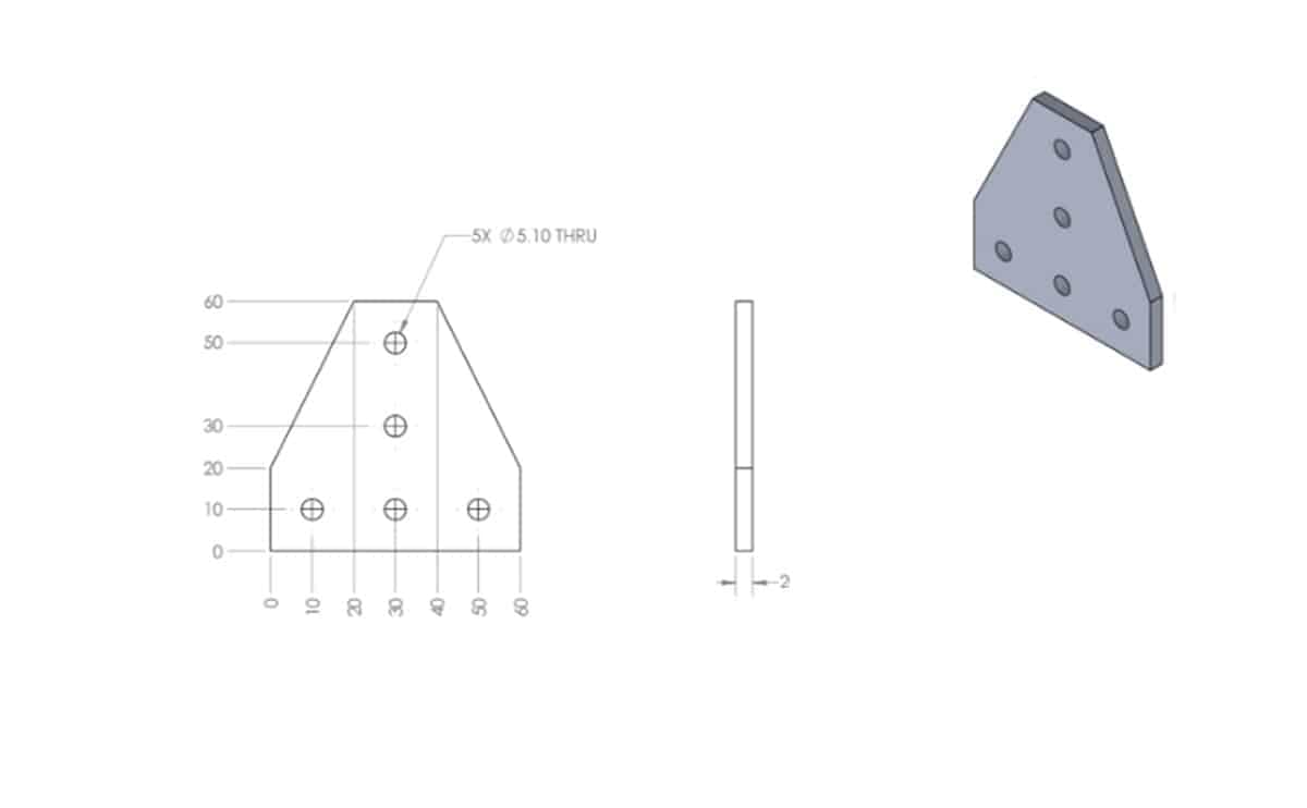L Plate and T Plate 90 Degree Aluminum Extrusion 2020 profile for 3d printers - Image 3