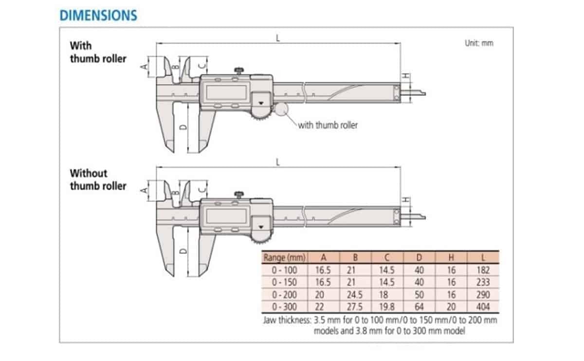 Mitutoyo Digital Vernier Caliper 0 to 150mm and 0 to 200mm of measuring tools - Image 3