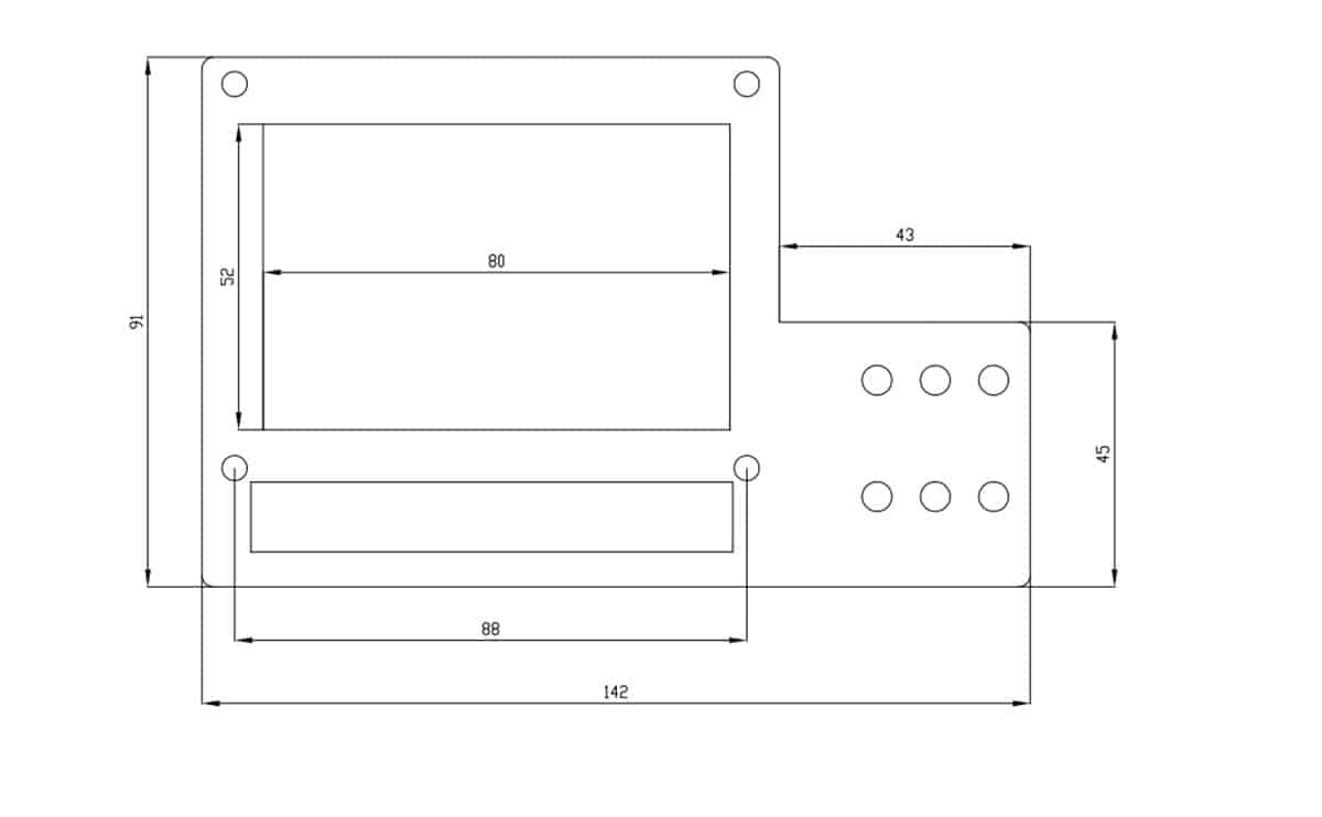 LCD 12864 display holder mildsteel material for 3D printer - Image 2