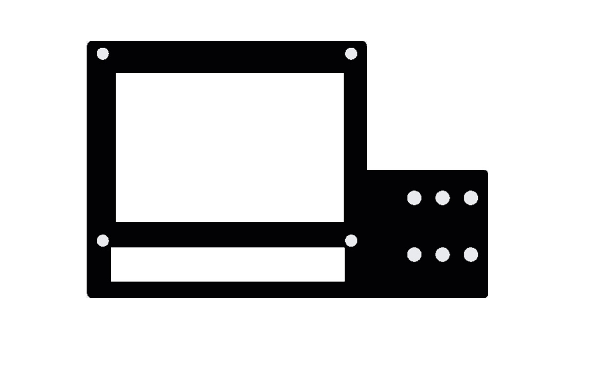 LCD 12864 display holder