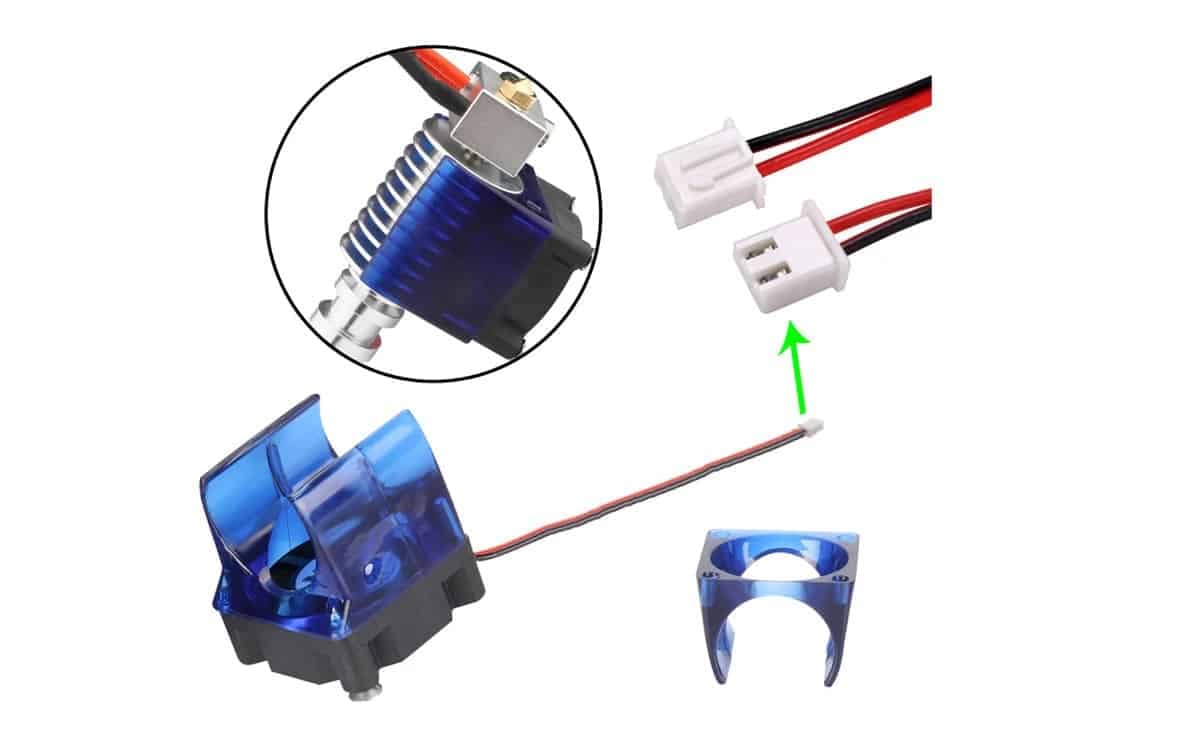 E3D V6 fan duct housing guard for V6 Hotend 3010 fan 12V and 24V of 3d printer parts - Image 4