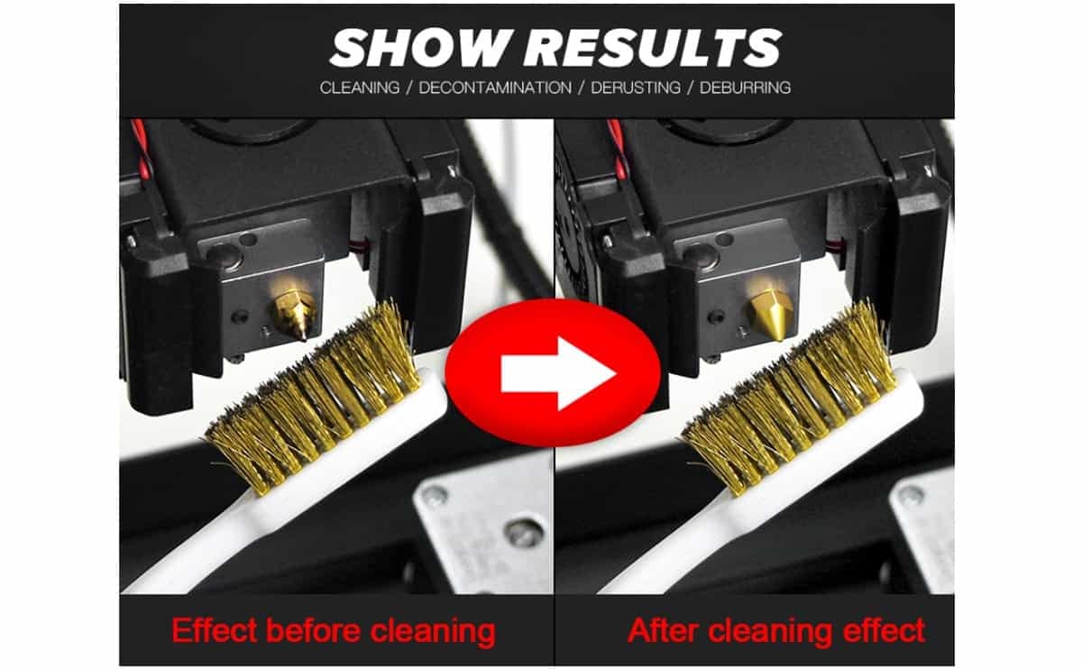 Nozzle cleaning brush copper tooth brush for 3D printer extruder - Image 4