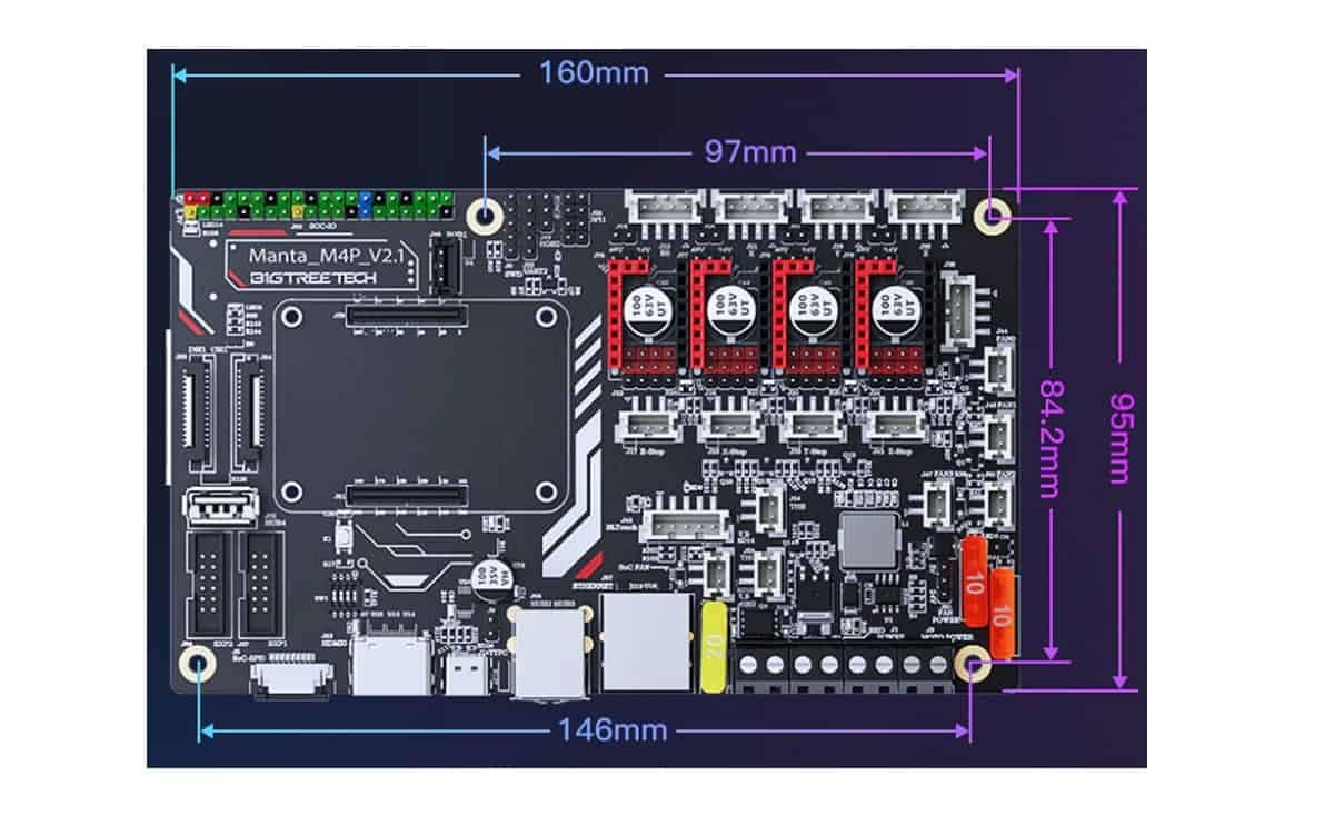 Manta M4P V2.1 Bigtreetech Control Board for 3D Printer - Image 2