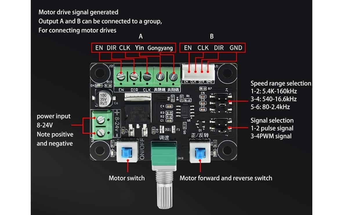 MKS OSC stepper motor speed controller switch and motor drive controller for 3d printer - Image 2