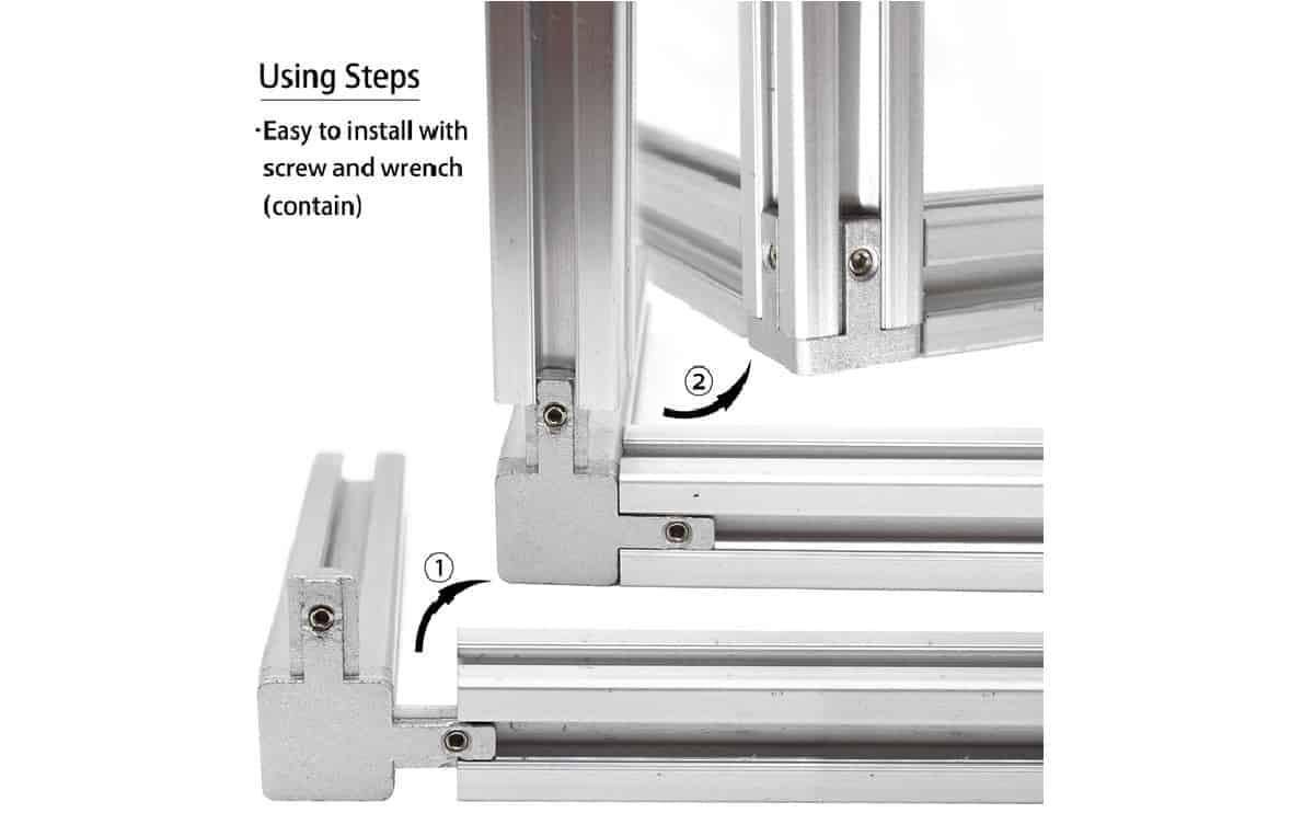 3 Way Corner Connector for Aluminum Extrusion Profile 2020 3030 4040 Series - Image 3