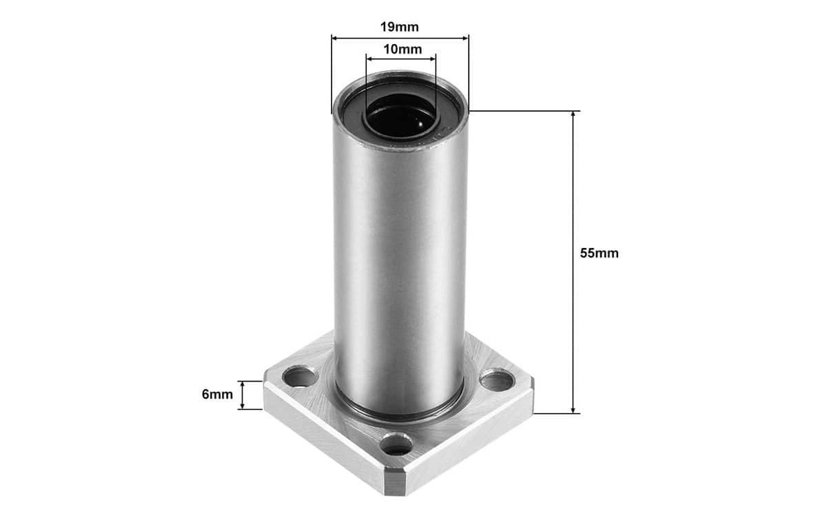 Linear bearing LMK10LUU 10mm square flange bushing best bearing for 3D printer - Image 3