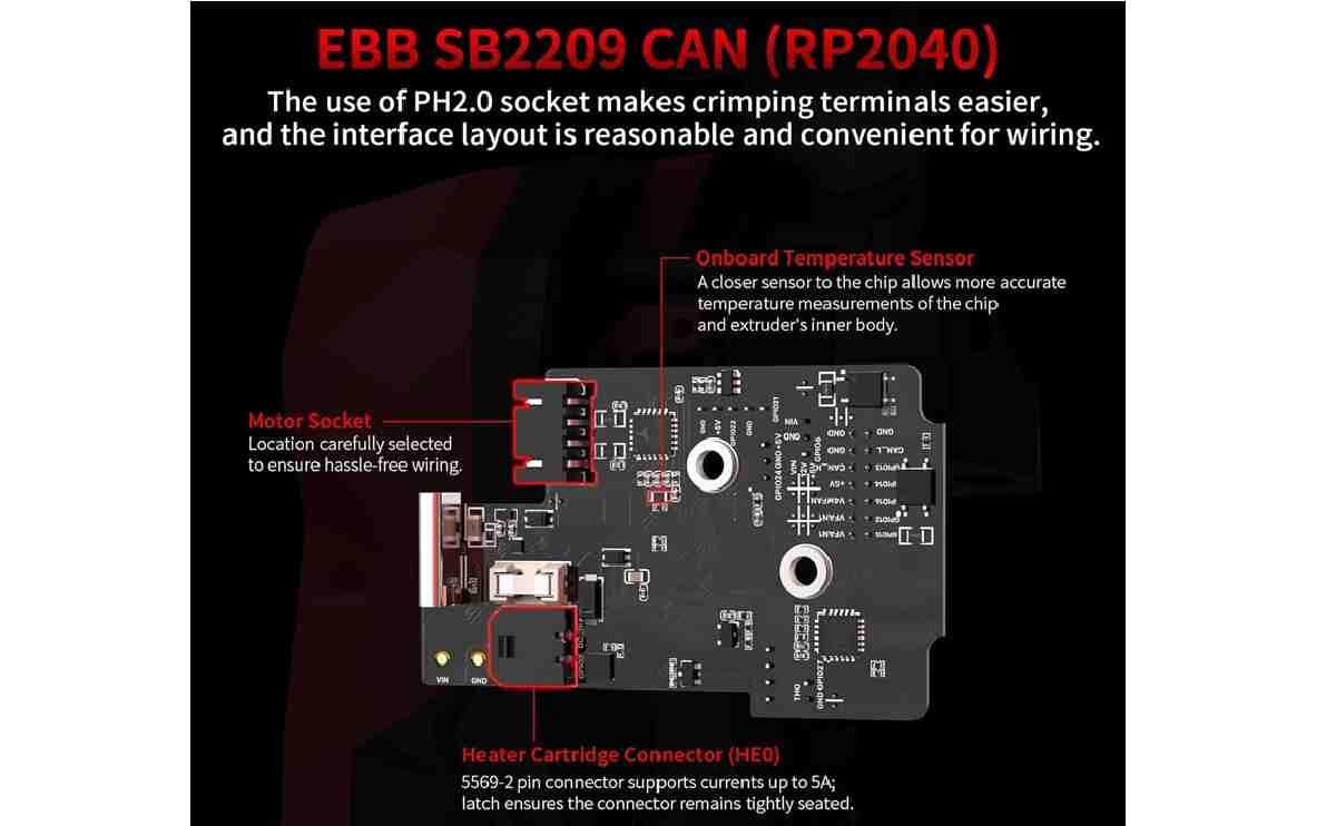 Bigtreetech EBB SB2209 CAN (RP2040) V1.0 For Voron StealthBurner - Image 4