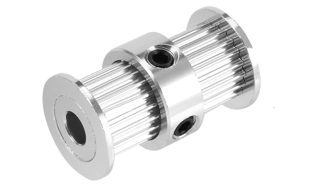 Double Head GT2 Pulley for Motor Shaft 20 Tooth 8mm Bore for 6mm Belt – 3D Printer - Image 2