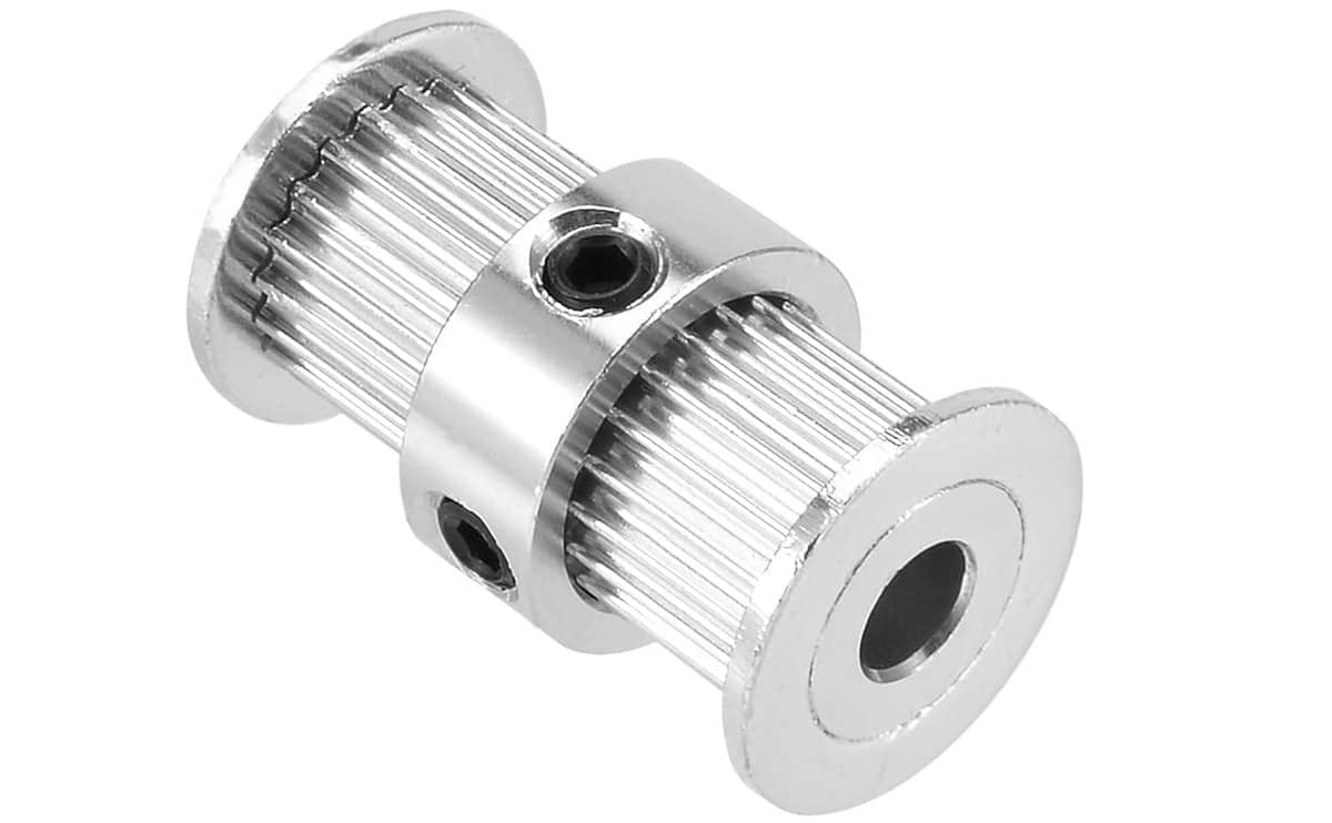 Double Head GT2 Pulley for Motor Shaft 20 Tooth 8mm Bore for 6mm Belt – 3D Printer - Image 3
