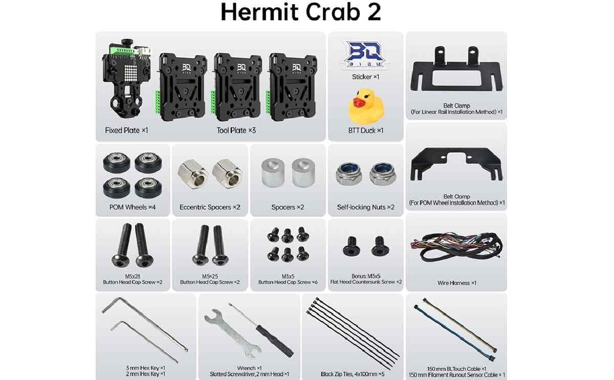 BIQU Hermit Crab V2.0 Standard Version Quick Change Extruder Hotend Tool for 3D Printing - Image 2