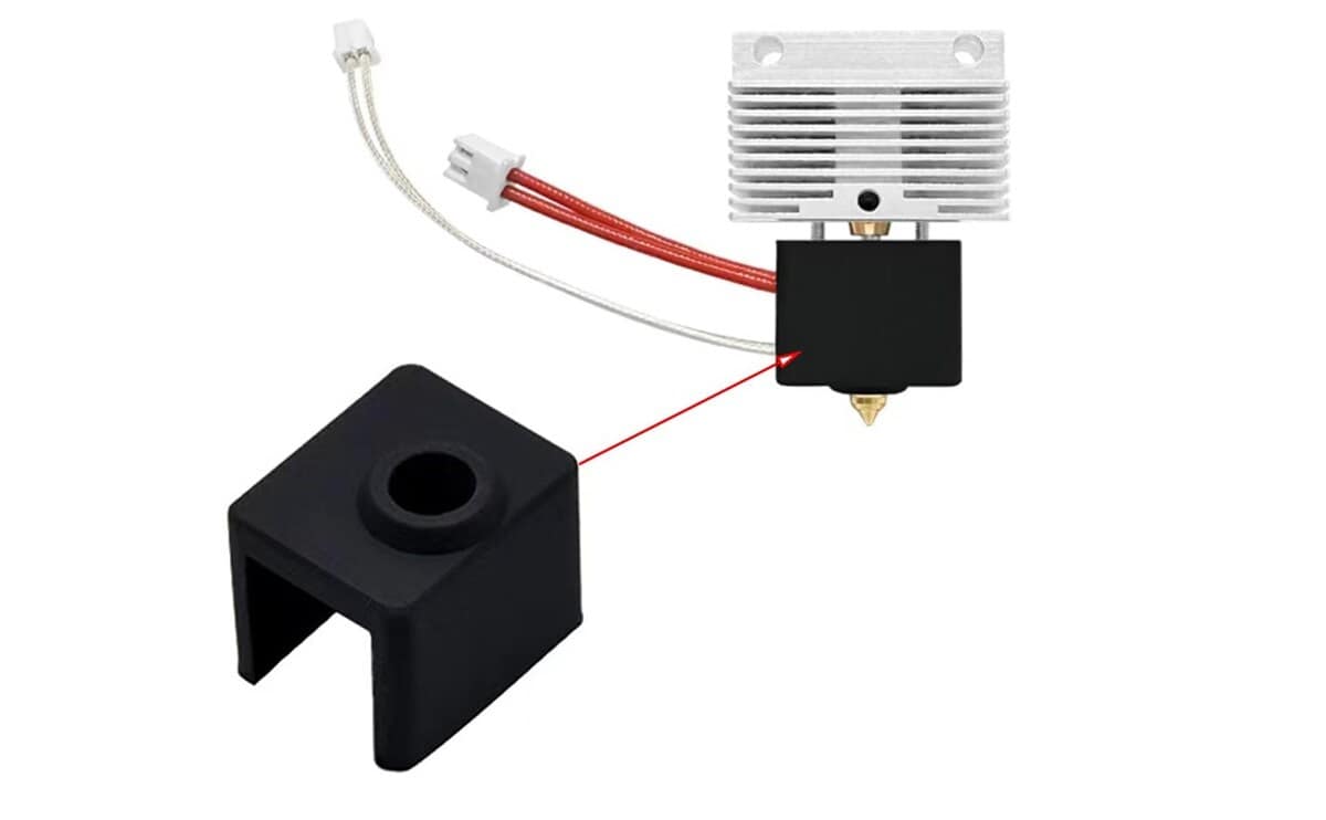 Neptune 4 Silicone Sock High Temperature Extruder Heating Block Silicone Cover for 3D Printer Elegoo Neptune 4/4 Pro - Image 3