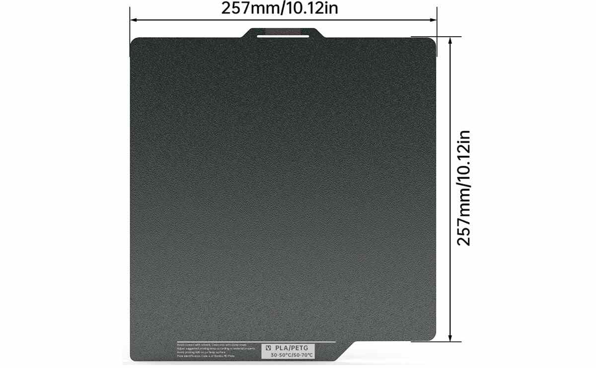 BIQU Panda Build plate 257mm X 257mm cryogrip double side textured for 3D printer parts - Image 2