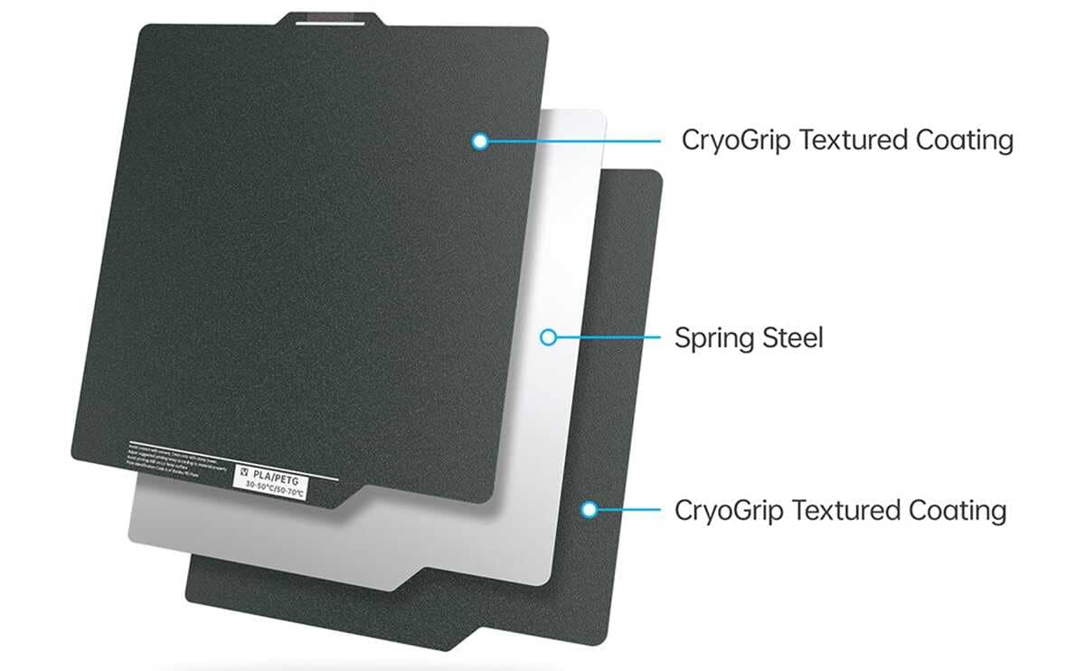 BIQU Panda Build plate 257mm X 257mm cryogrip double side textured for 3D printer parts - Image 3