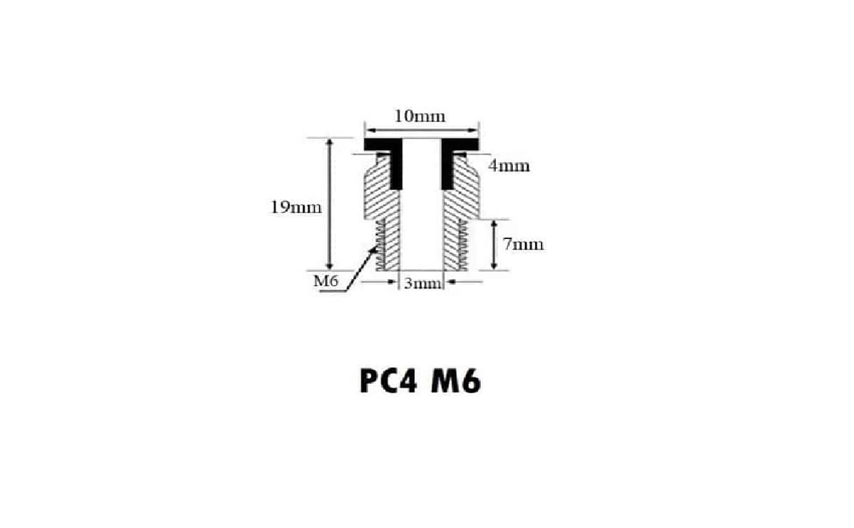 Pneumatic connector PC4 M6 3D printer extruder - Image 4