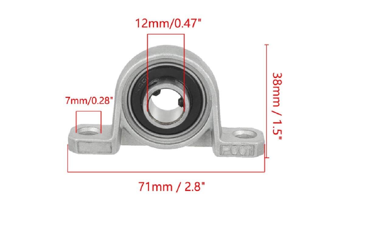 Buy KP001 12mm bearing – Durable shaft support for CNC, 3D printers, conveyors, and automation machines. - Image 4