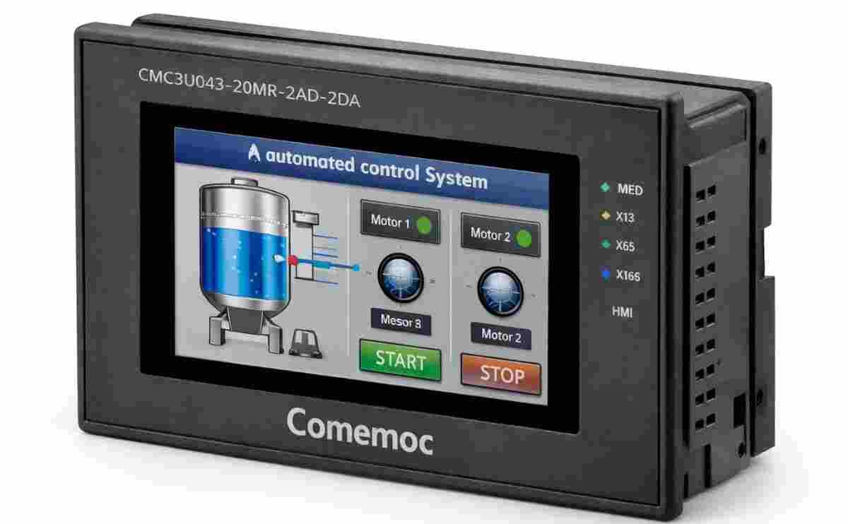 CMC3U043 20MR 2AD 2DA Integrated PLC and HMI Controller - Image 3