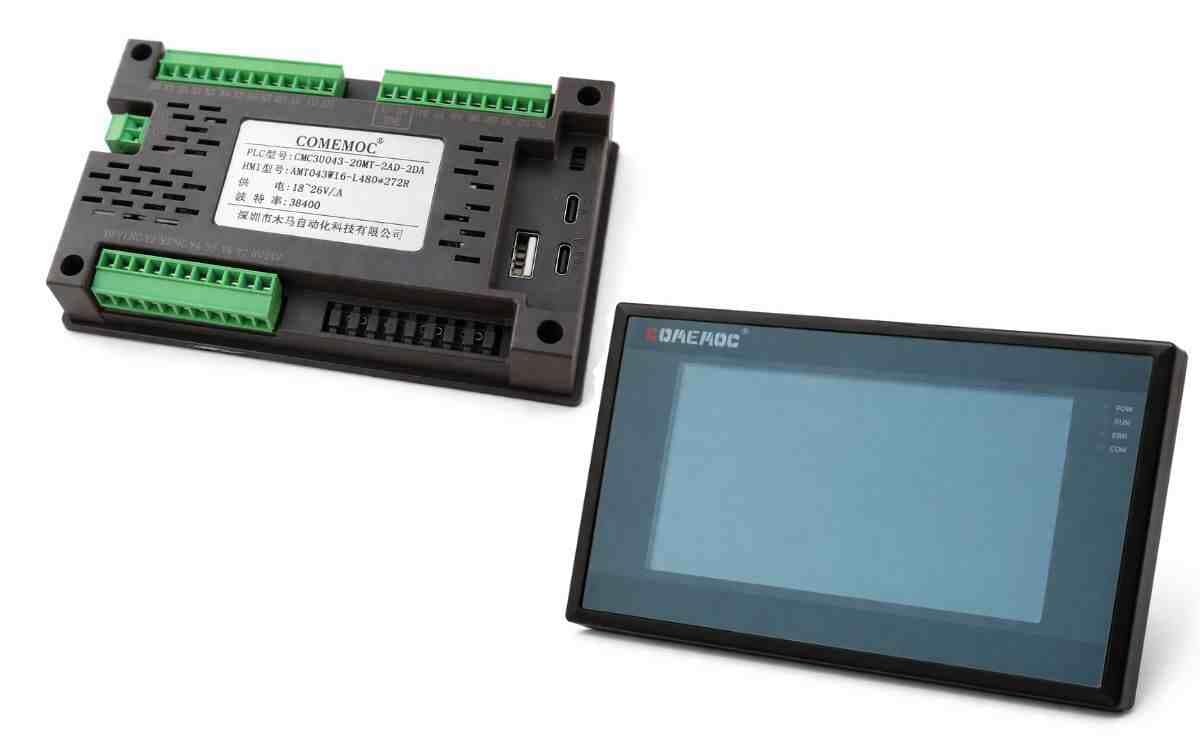 CMC3U043 20MT 2AD 2DA Integrated PLC and HMI Controller - Image 3