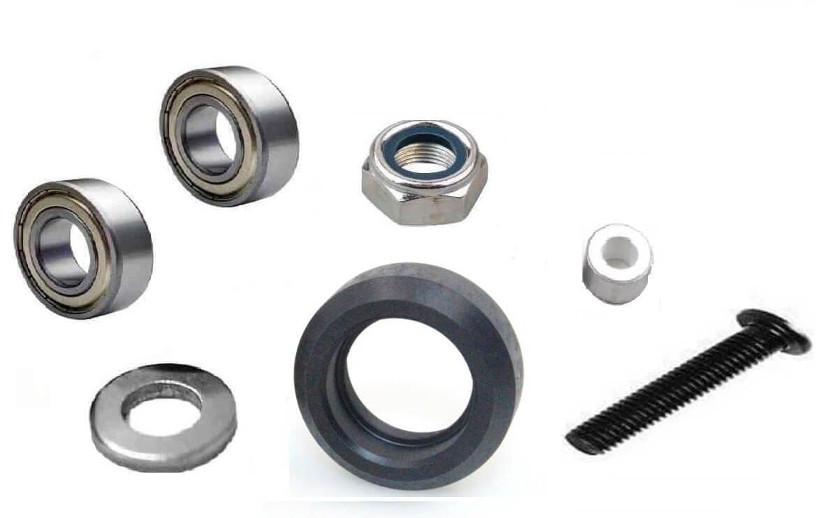 V wheel 3dprinter kit POM (Delrin) kit bearing 625zz And 625rs is for Aluminium profile. 1 V wheel