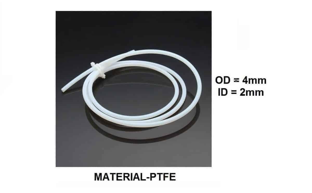 Ptfe tube white and transparent high temperature filament tube length 1m for 3d printer 1 PTFE tube